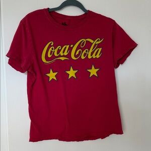 Coca Cola Red Tee with Yellow Stars